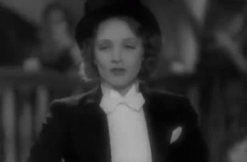 Marlene Dietrich im Anzug